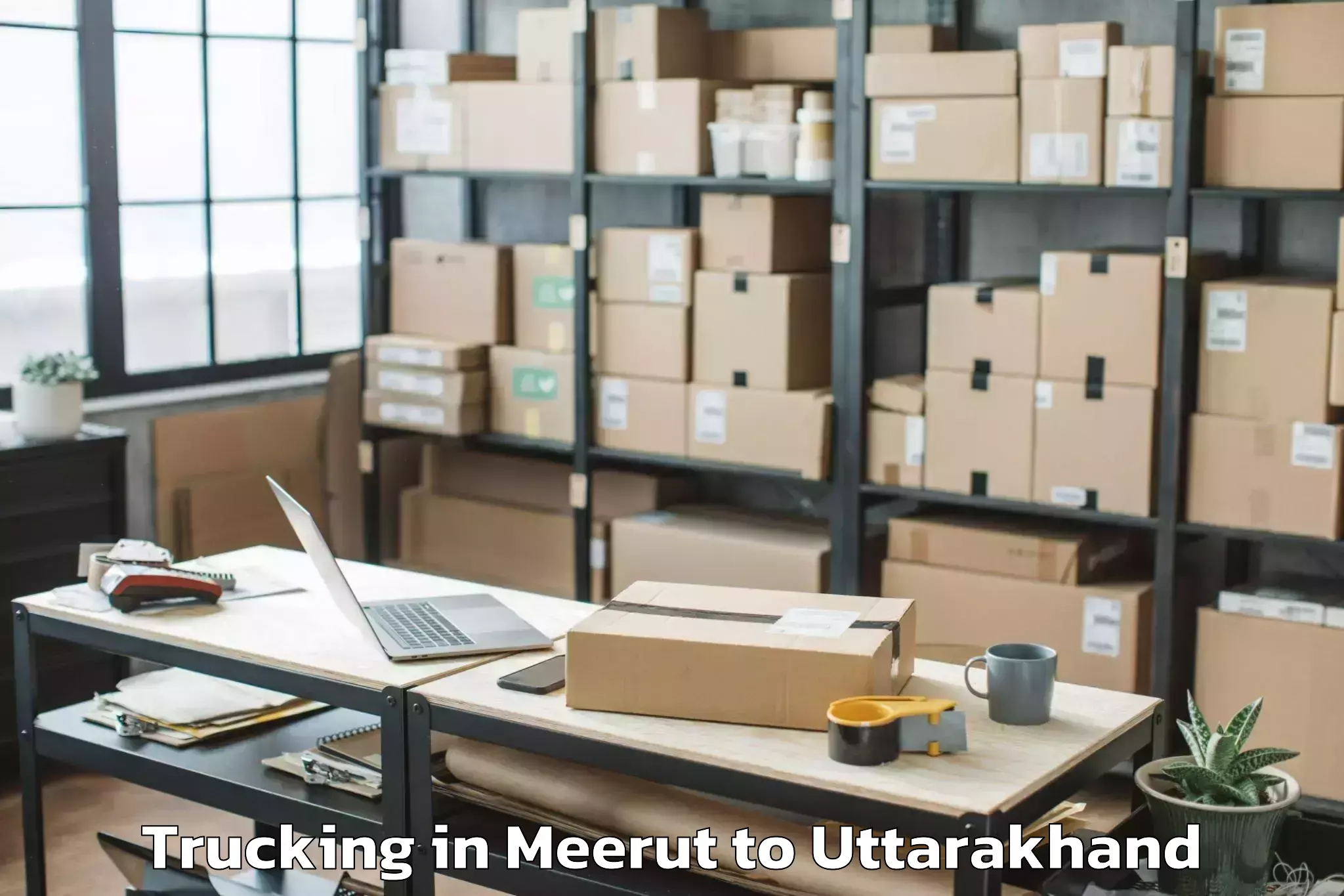 Book Meerut to Chaukhutiya Trucking